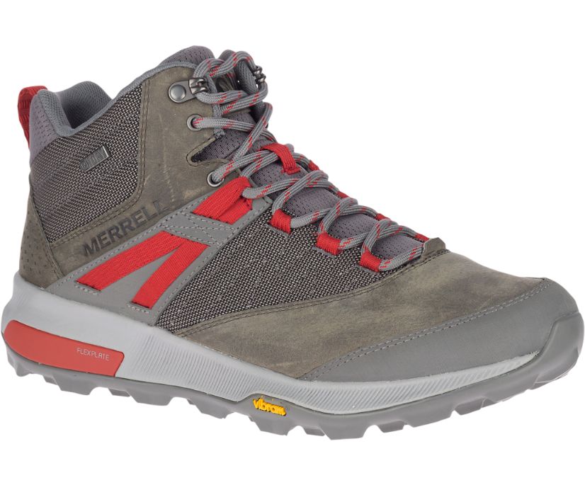 Buty Merrell Zion Mid Wasserdicht - Buty Trekkingowe Męskie Merrell - Szare [AUZNH-6320]